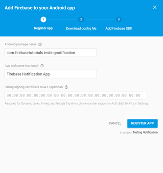 Setup Firebase for Push Notification – yournxt